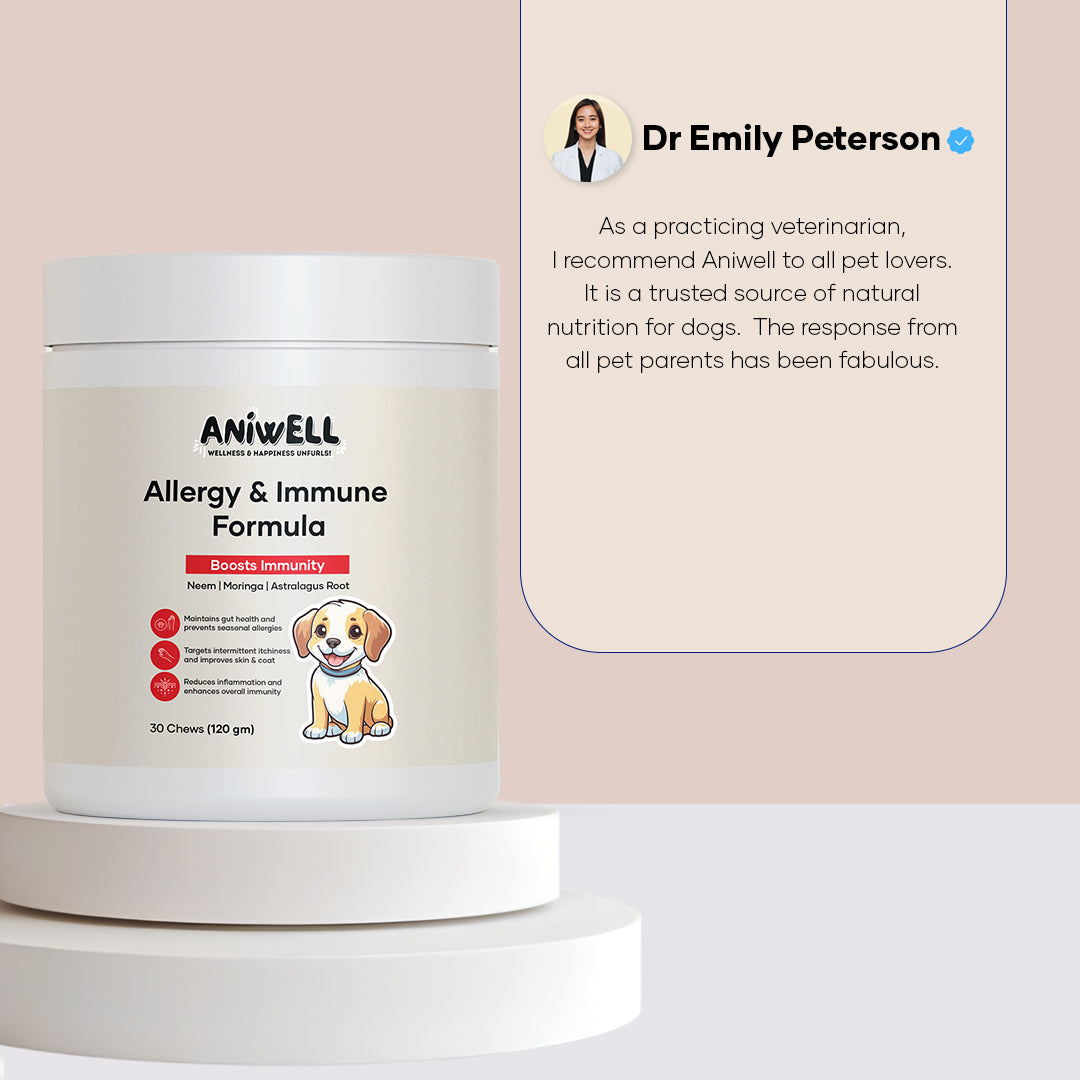 Aniwell Allergy & Immune Formula: Powered by Neem, Moringa, Turmeric