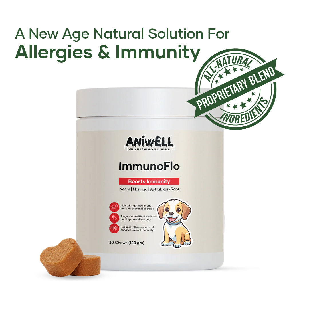Aniwell ImmunoFlo: A New Age Natural Solution for Allergies, Itching, Hot Spots, Paw Licking & Immunity