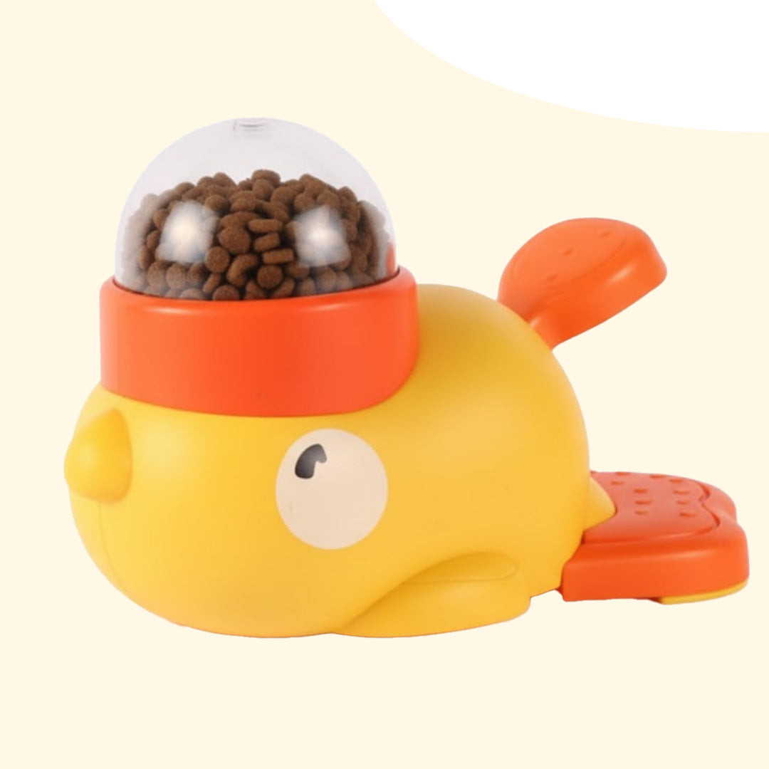 Aniwell Interactive Duck Toy – Treat Dispenser for Dogs & Cats | Mental Stimulation, Slow Feeder Puzzle Toy, IQ Training