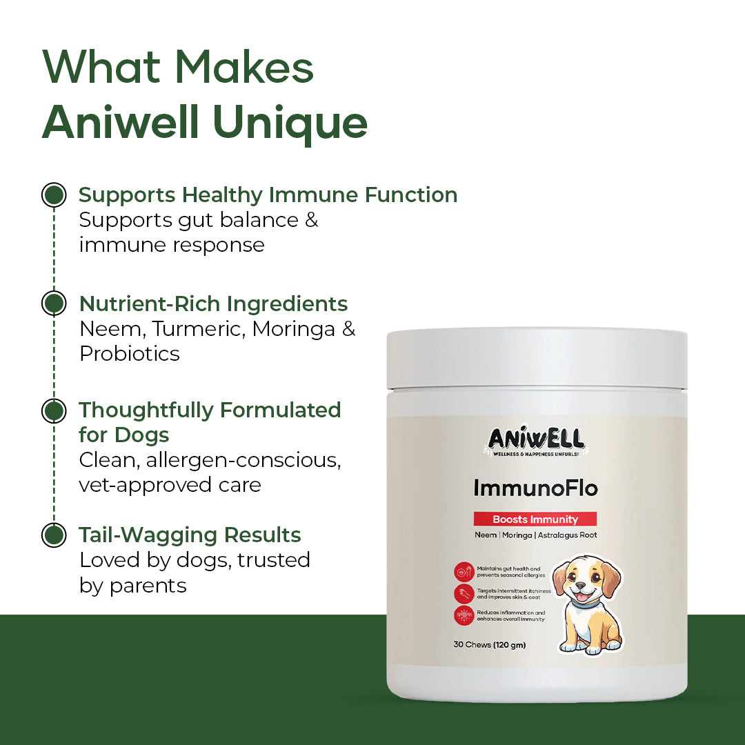 Aniwell ImmunoFlo: A New Age Natural Solution for Allergies, Itching, Hot Spots, Paw Licking & Immunity