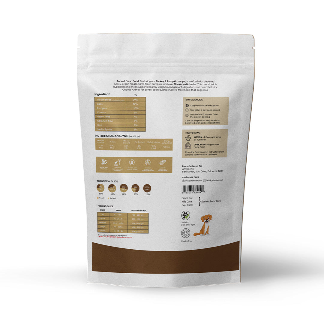 Aniwell Fresh Food: Powered with Real Meat, Veggies & Natural Herbs