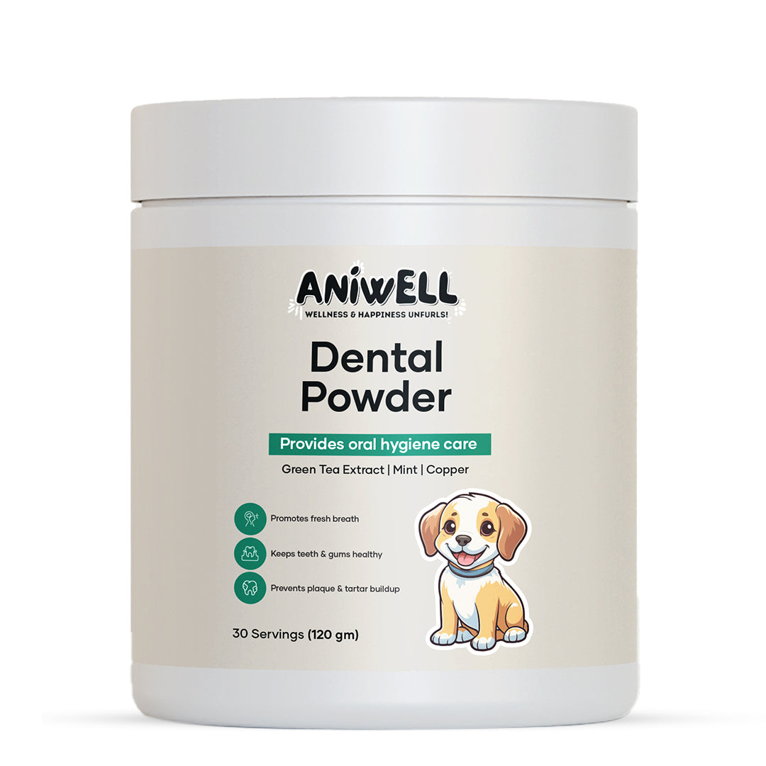 Aniwell Dental Powder for Fresh Breath and Clean Teeth: Powered by Brown Algae & Herbal Extracts