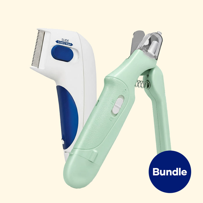 Aniwell Easy Grooming Kit – Nail Grinder + Flea Comb for Fuss-Free Care