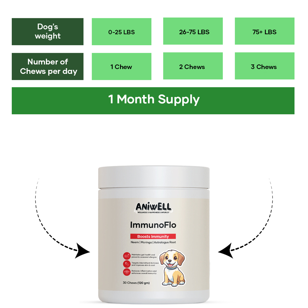 Aniwell ImmunoFlo: A New Age Natural Solution for Allergies, Itching, Hot Spots, Paw Licking & Immunity